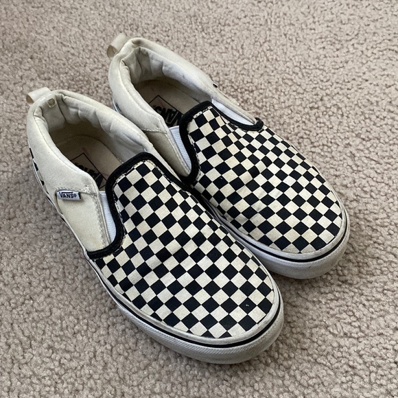 checkered vans size 6